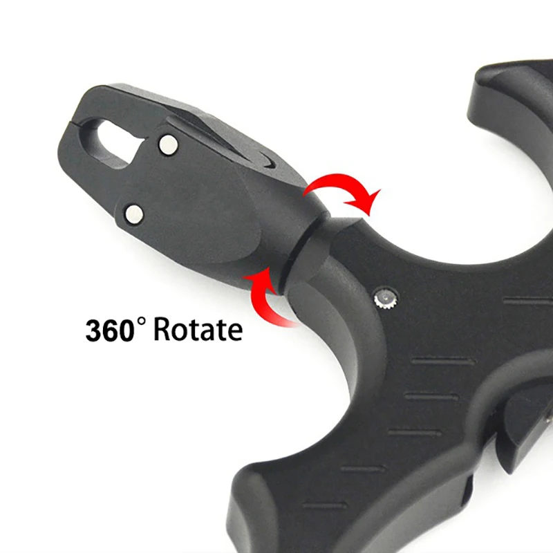 Super sell-360 Degree Rotate Clamp Compound Bow Release Aids 3/4 Fingers Archery | Спорт и развлечения