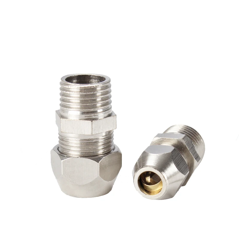 4 мм 6 8 10 12 14 16 X 1/8 &quot1/4&quot 3/8 &quot1/2&quot BSP Мужской Латунный наконечник трубы сжатия