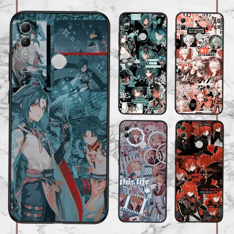 

poster Genshin Impact anime Phone Case For Huawei honor Mate 10 20 30 40 i 9 8 pro x Lite P smart 2019 nova 5t