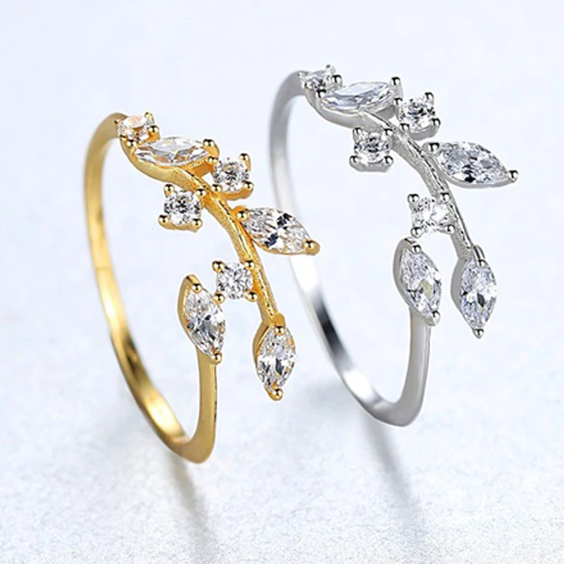 Кольцо женское из серебра 925 пробы регулируемое в Корейском стиле | Украшения и