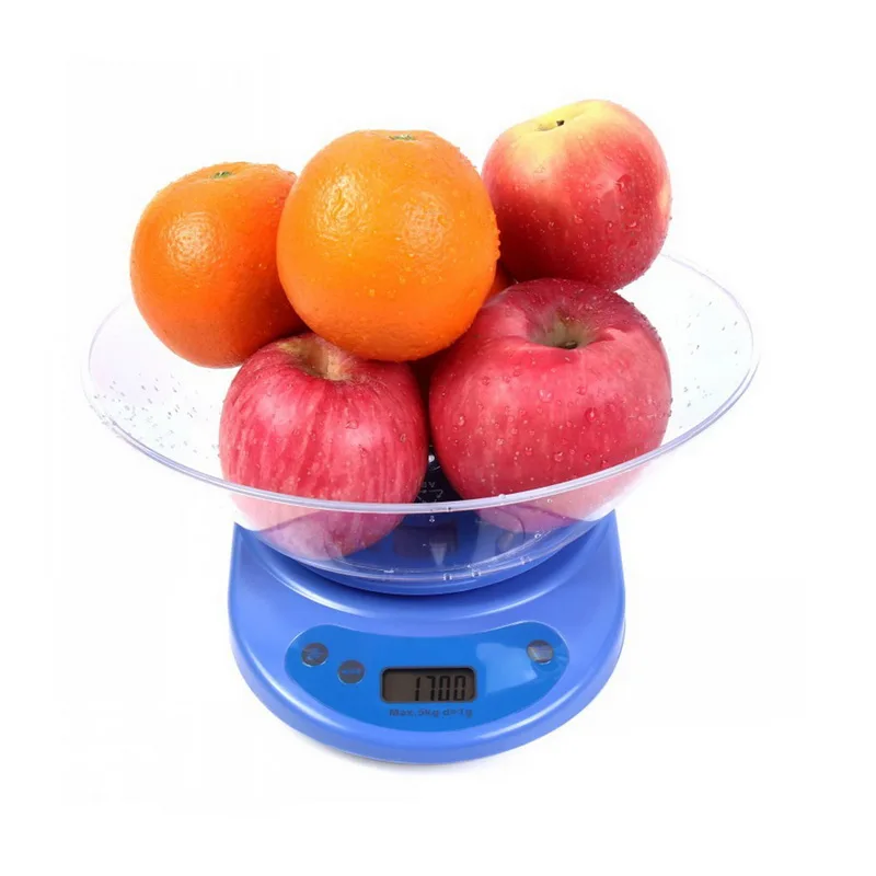 

1Pcs Electronic Scale Digital Kitchen Scale Food Scale With Bowl For Cooking And Baking 5KG Food Weight Measuring Tool 2020
