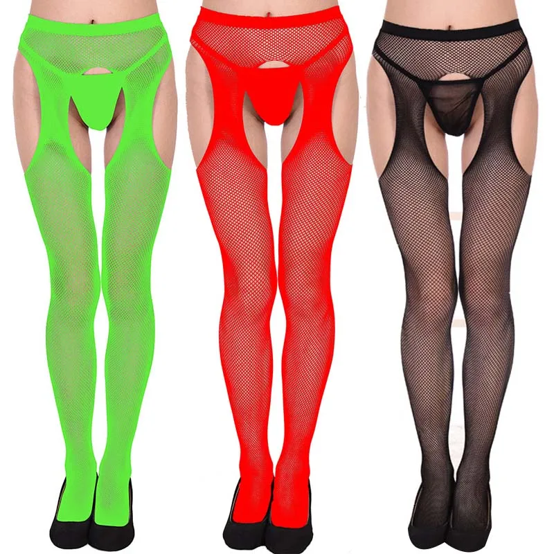 3 pairs Сексуальное нижнее белье, чулки, открытая промежность, неоновые ажурные колготки для женщин, вечерние колготки для ночного клуба, женские колготки без косточек - Цвет: 3 pairs