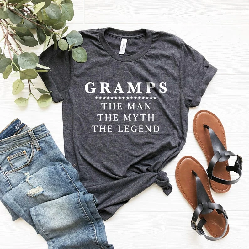 

Gramps Shirt, grandfather gift, Gramp Gift Gift for Grandpa to be Shirt Grandpa Tshirt funny slogan hipster tops- L917