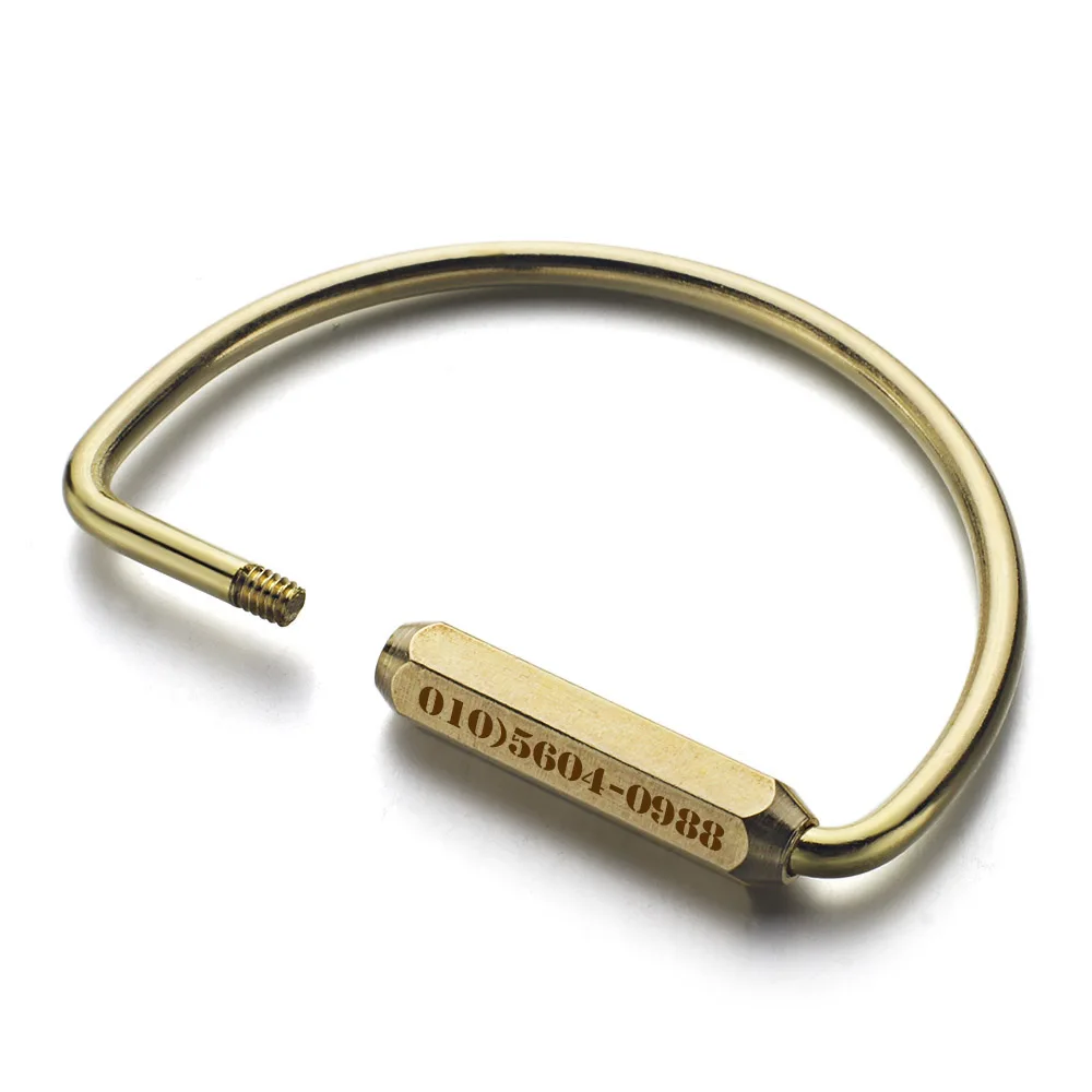 Изящные уникальные брелоки с надписью на заказ универсальные из чистой меди