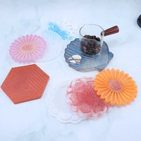 coaster molds for resin casting silicone geode molds for epoxy resin art diy cup matsmaking faux agate slices home decoration