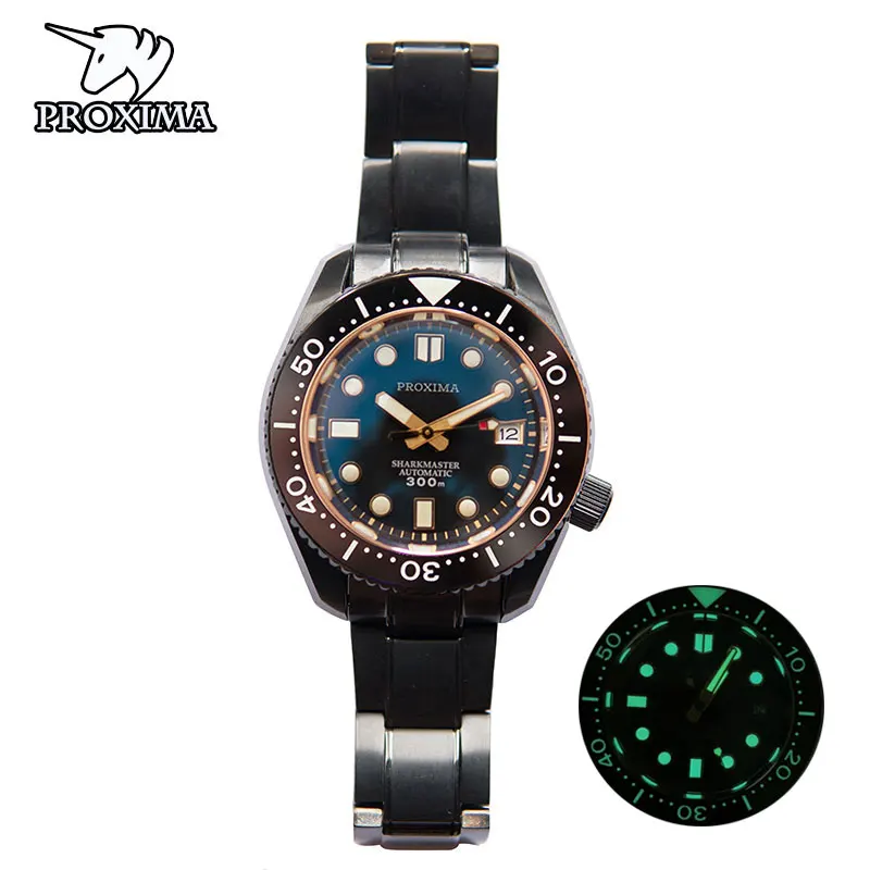 

Proxima SBDX001 Luxury Casual Business Mechanical Watches For Men Diver 300M Sapphire Crystal BGW9 Super Luminous Wristwatch