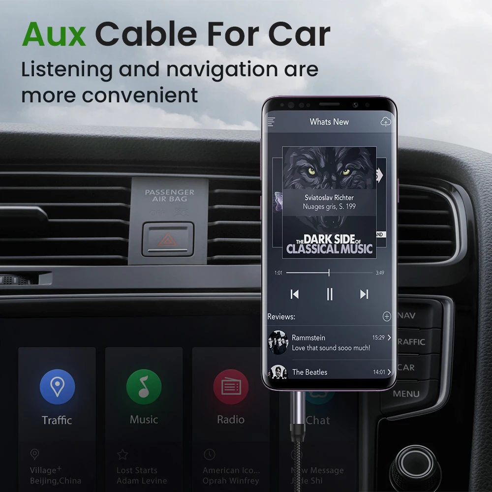 4-полюсный аудиокабель с разъемом 3 5 мм двумя штекерами нейлоновой оплеткой линия