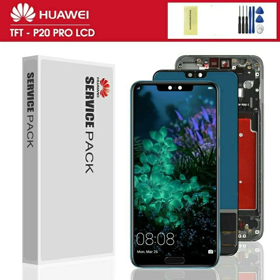 Детали для замены 5 9 &quotполный HUAWEI P20 PRO CLT AL01 L29 L09 плюс TACTIL ЖК дисплей TFT CON HUELLA грех