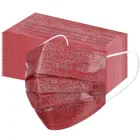 50 шт., одноразовая розовая отражающая маска для лица