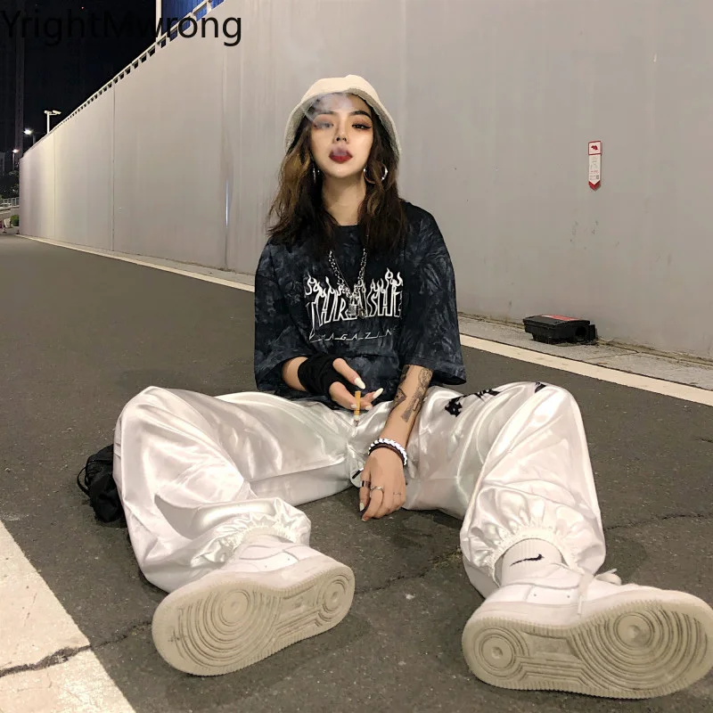 С эластичной резинкой на талии с принтом в виде дракона стиле &quotхип хоп&quot