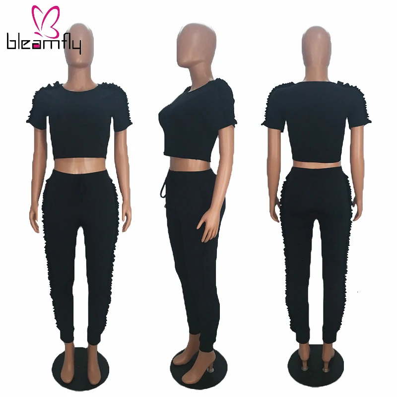 Повседневный комплект из 2 предметов спортивный костюм женская одежда короткий