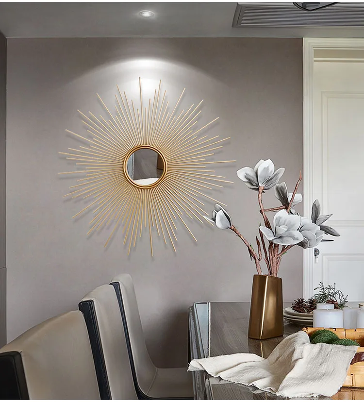 Современные 3D стерео настенные Стикеры металлические декоративные