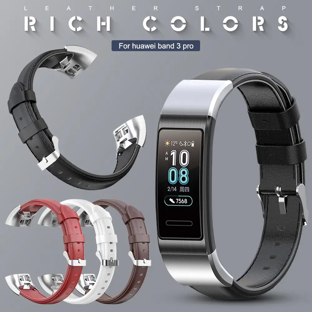 Сменный ремешок кожаный для huawei Band 3pro смарт браслет часы Ремешки