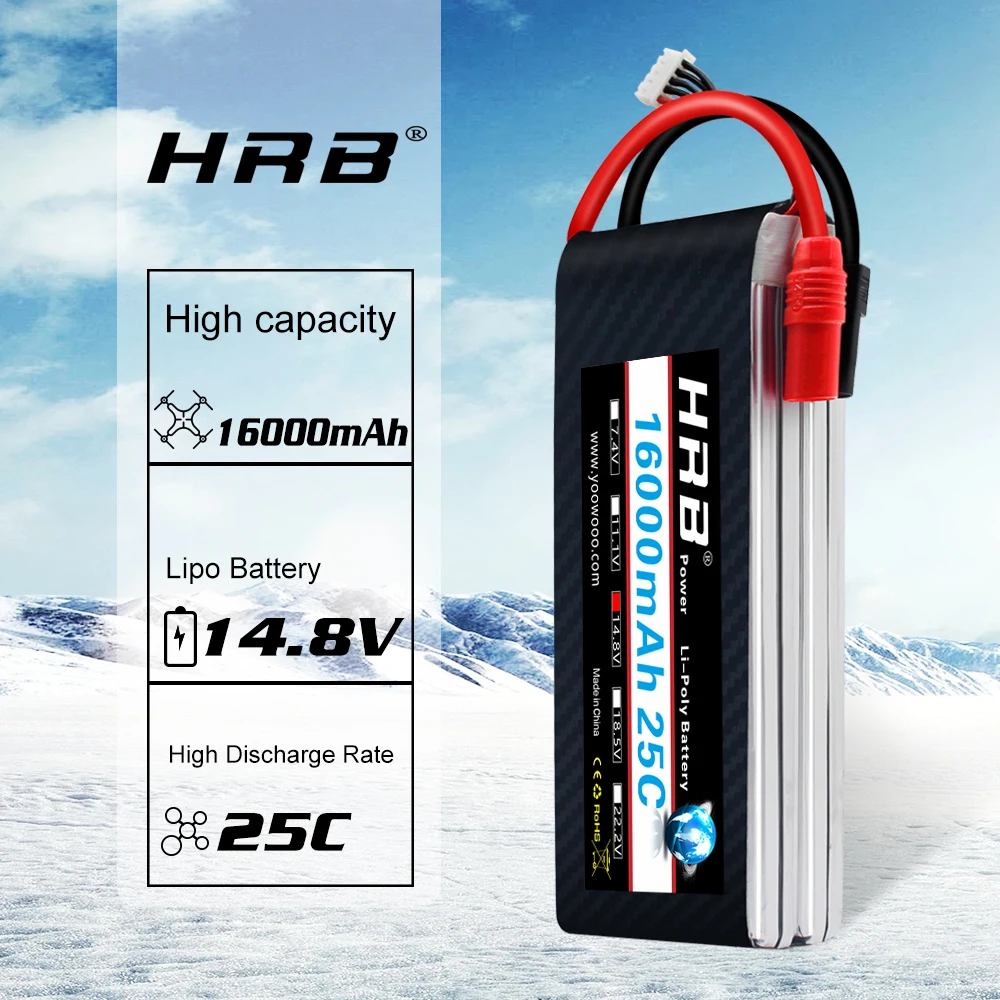 Аккумулятор Lipo для радиоуправляемого велосипеда 14 8 в 16000 мАч 25C XT150 48 В 16 Ач |