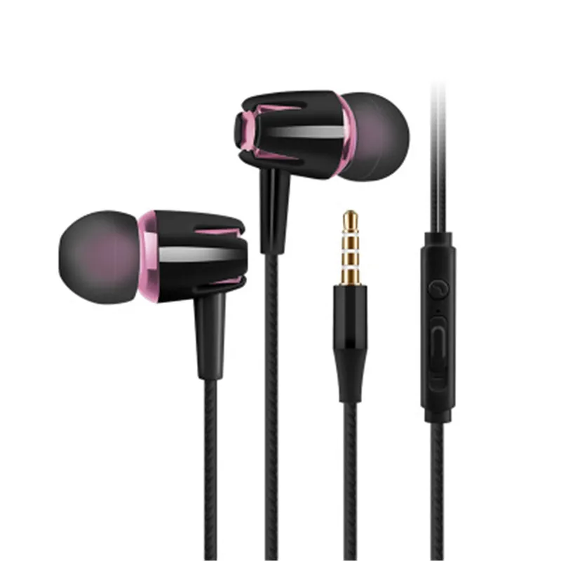 

Wired Headphones Stereo Subwoofer Earphones Noise Cancelling 3.5mm Jack AUX In-Ear Headset For Smartphones Tablets QBMY