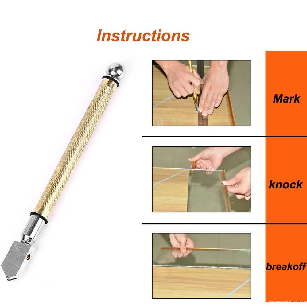 1 шт. алмазный резак для стекла легированный роликовый режущий нож металлическая