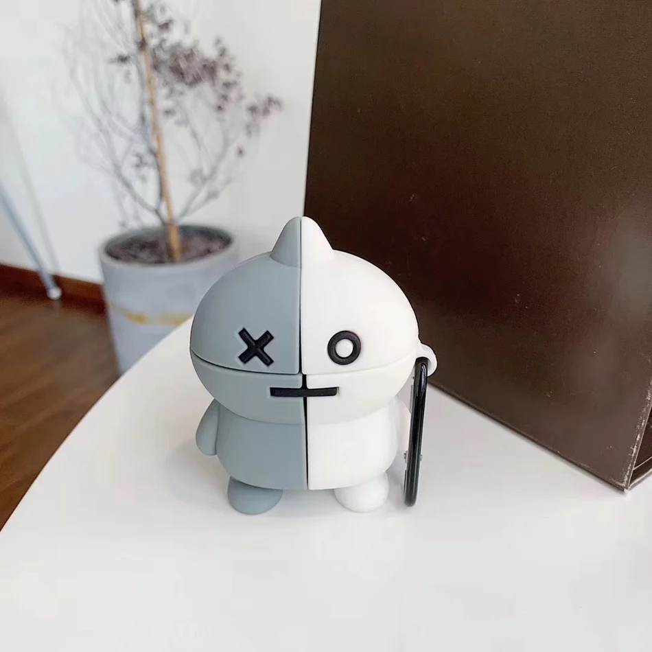 809 3D чехол для наушников для AirPods, силиконовый чехол с милым мультяшным изображением сакуры, Розовая звезда, Крыло ангела, чехол для Apple Air pods, 2 кольца на палец - Цвет: 809