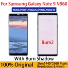 Оригинальный ЖК-дисплей Note9 с ожогом тени для Samsung Galaxy Note 9 N960 SM-N960F N960D дисплей с сенсорным экраном дигитайзер в сборе