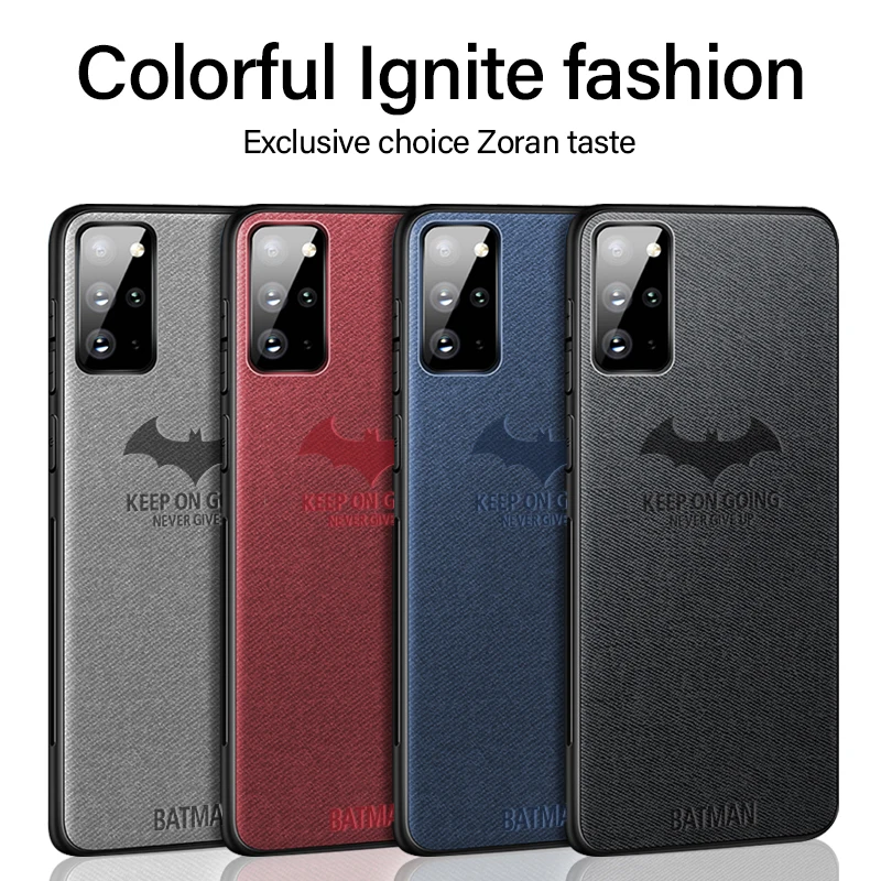 

Ultra-Thin Magnetic Bat Fabric Phone Case, Suitable For Samsung Galaxy S21 S20 S10 E 5G Note20 10 9 8 Plus Protective Back Cover