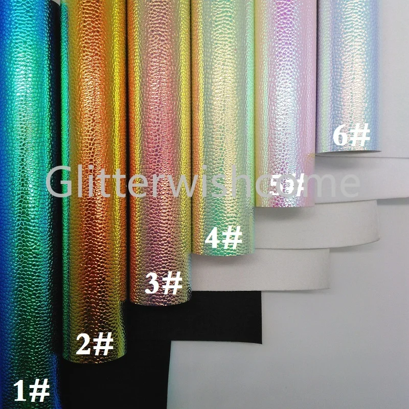 Glitterwishcome 21X29CM A4 Size Vinyl For Bows Embossed Caviar Leather Fabirc Faux Sheets for GM288A | Дом и сад
