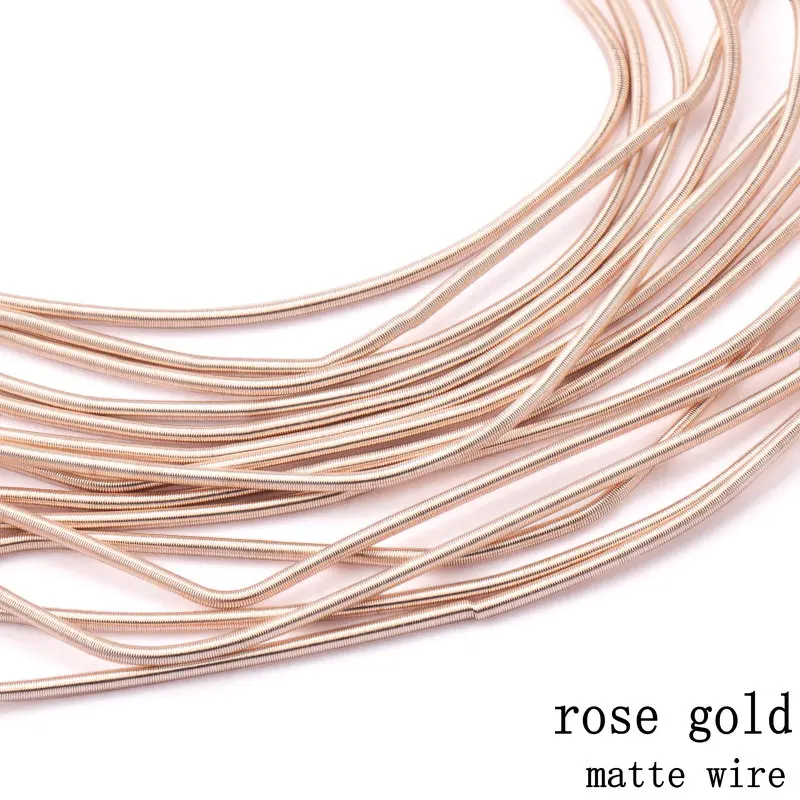 matte wire-rose gold 10 г/лот аксессуары для ювелирных изделий вышивка значок коврик, жесткая старая работа вышивка, французский слиток проволока, медная проволока, ручной работы аксессуары - Цвет: matte wire-rose gold