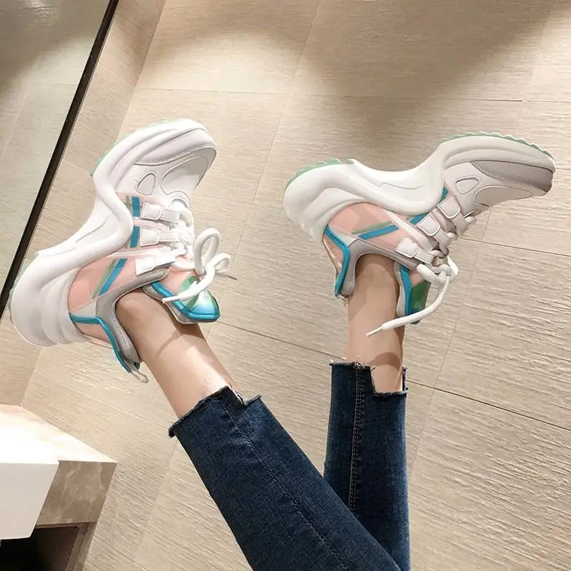 Лидер продаж Модная обувь Ультрадышащая сетчатая кожаная повседневная