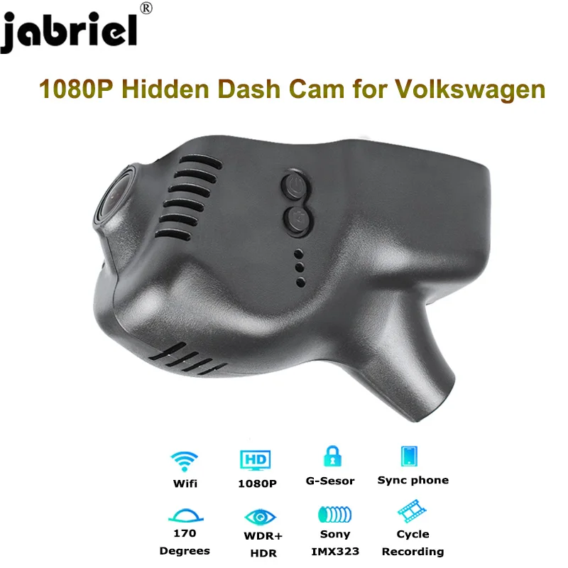 Скрытый Автомобильный видеорегистратор 1080P с Wi Fi для Volkswagen vw Tiguan Polo Passat Touran golf Jetta