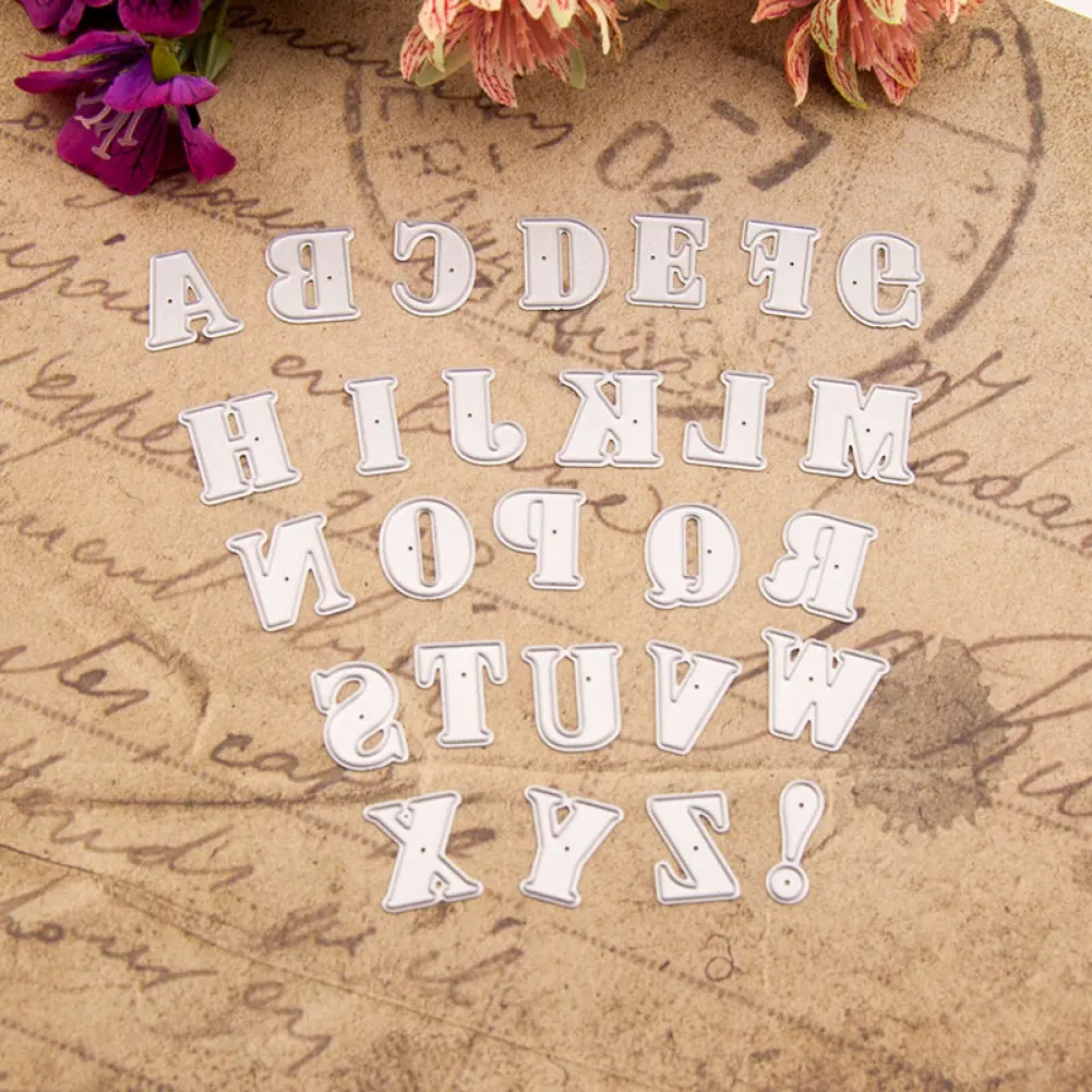 

Letters Alphabet Crafts Metal Cutting Dies for DIY Scrapbooking Photo Card Making Album Embossing Die Cut New Template