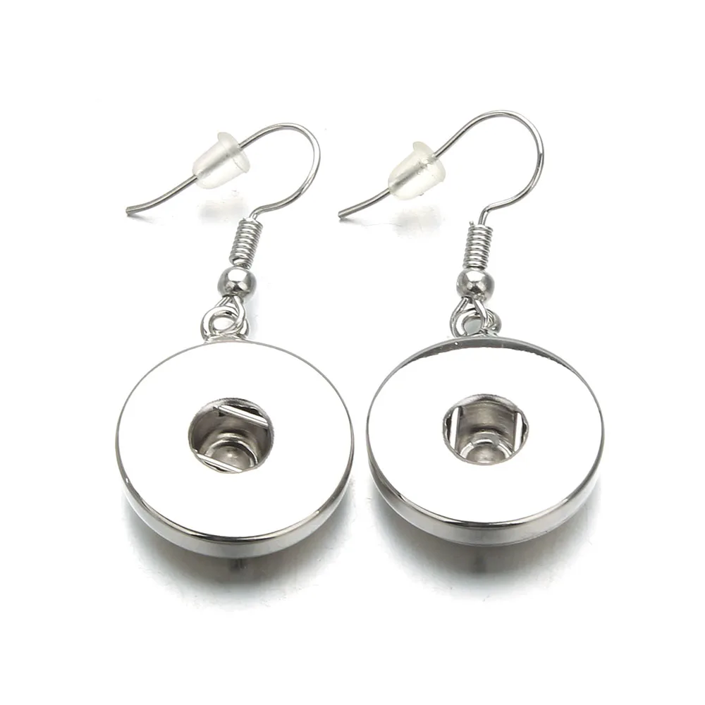 Европейские и американские модные Сменные застежки для кнопок Серьги Размером 18