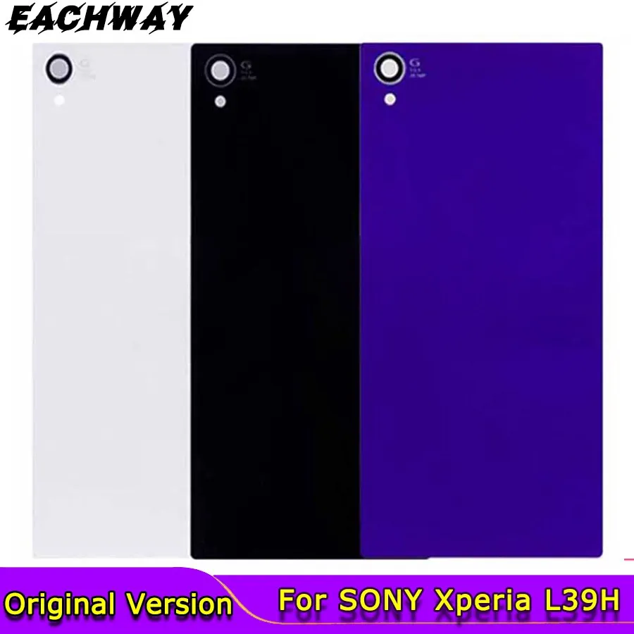 Для 5 0 &quotSONY Xperia Z1 L39h Задняя крышка батареи C6902 стеклянная дверь корпус панель