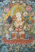 36 tibet tibetan embroidered cloth silk buddhism white tara kwan yin tangka thangka mural buddha home decor