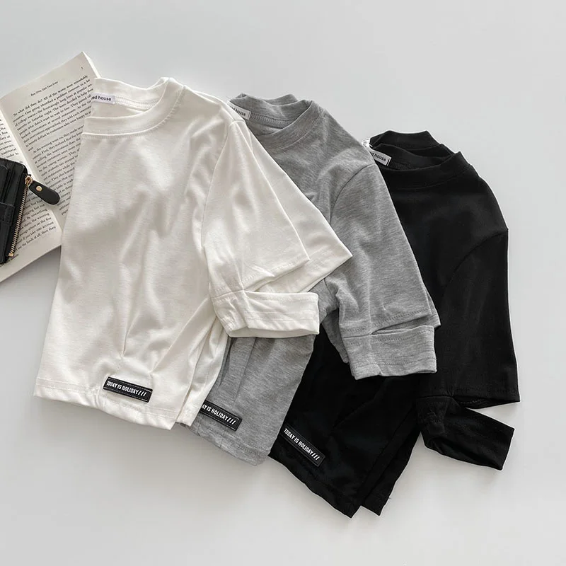 

Топ женский летний с вырезами и коротким рукавом, уличная одежда, укороченный топ с круглым вырезом, белый пуловер