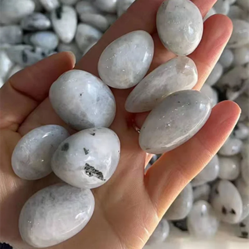 

Natural Gray moonstone Quartz tumbled stones Crystal gravel Minerals and Stones Rough Gemstone Specimen