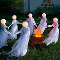 123pcs gowing holding hands ghost witch for halloween decoration festival party supplies garden outdoor tricky decor a40