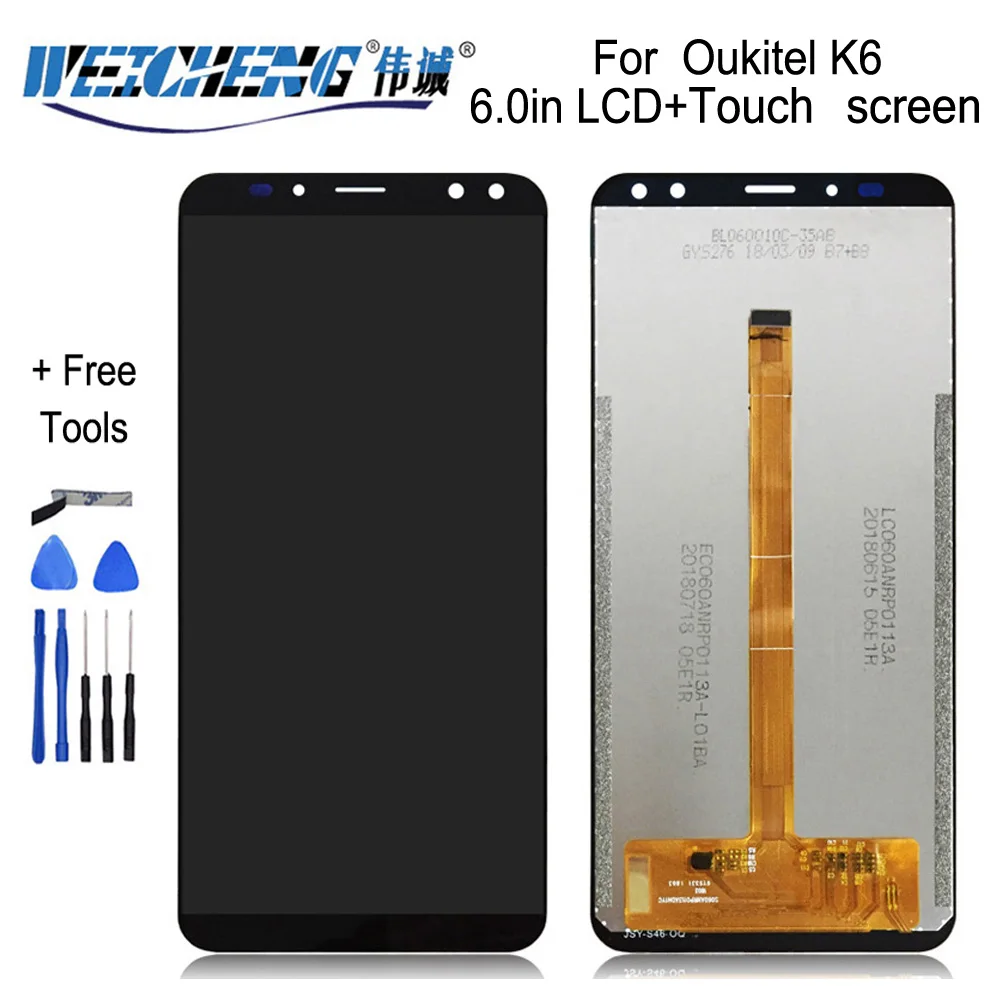 Дисплейный модуль для OUKITEL K3 K5 K6 K10 100% дюймов|Экраны мобильных телефонов| |