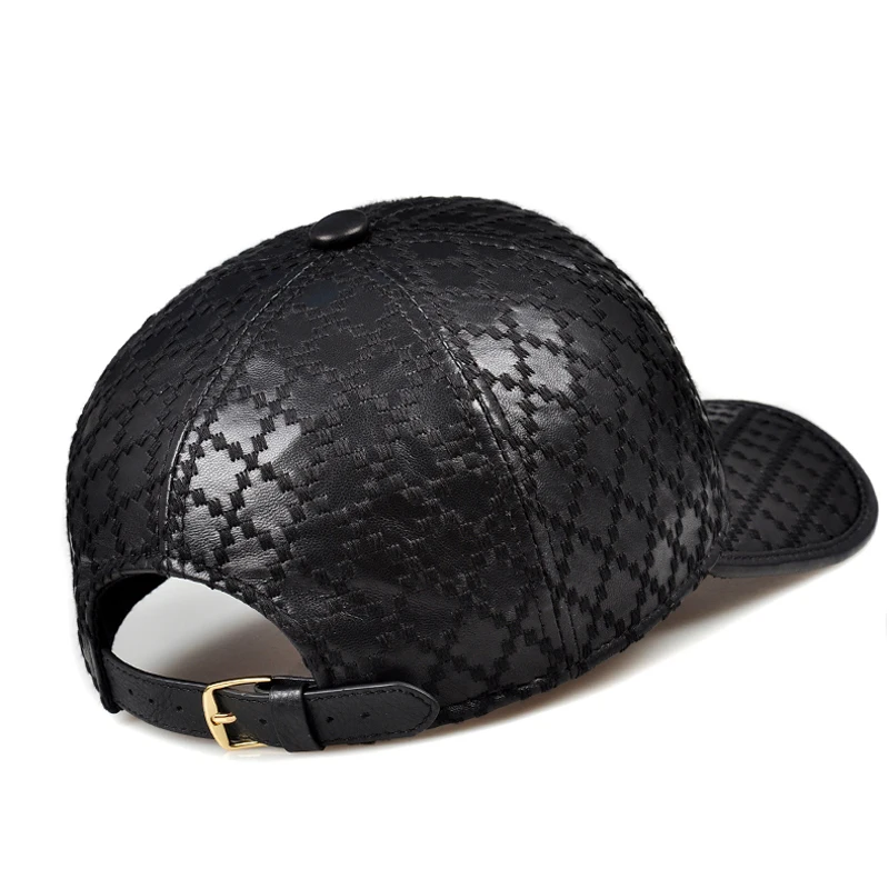 Fiyat Özel Unisex Hakiki Deri Eşkenar Dörtgen Onay Işlemeli Beyzbol şapkası Kadın Retro Rahat Doruğa şapka Erkekler Balıkçılık Trucker Gorras