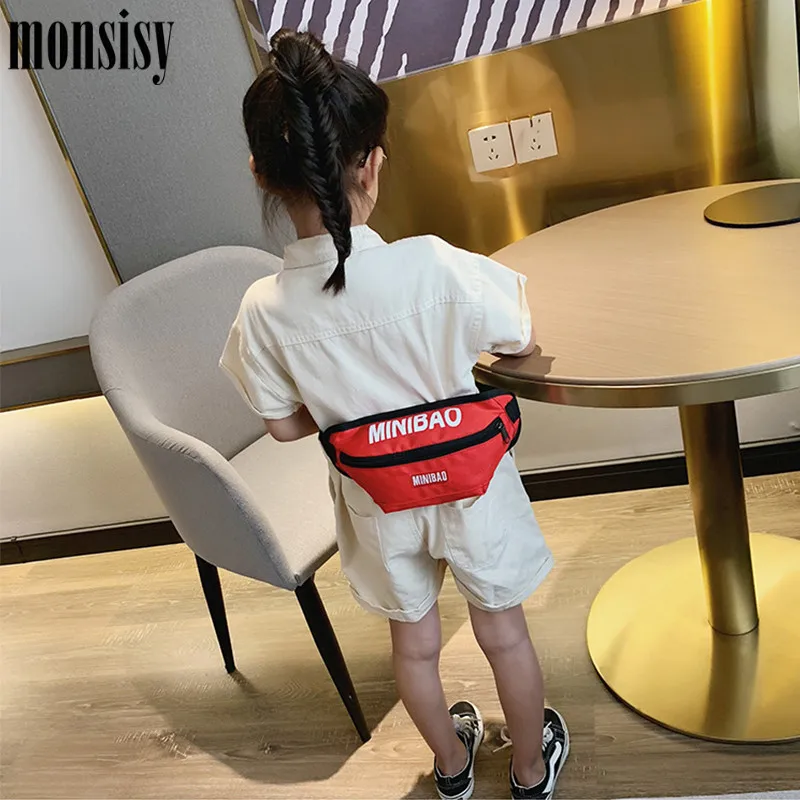 Monsisy 2019 поясные сумки для детей мальчиков и девочек Детские нагрудные кошелек