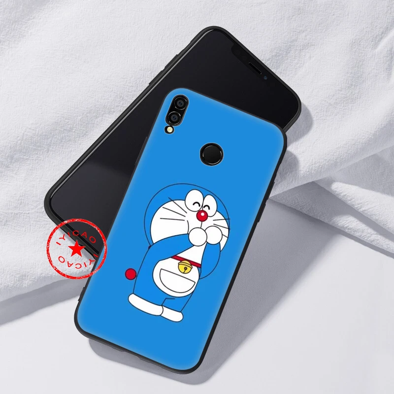 IYICAO Doraemon Anime Soft Case for Huawei Honor 20 10 9X 9 8X 8C 8 7X 7A 6A Lite Pro View Note Phone Cover |