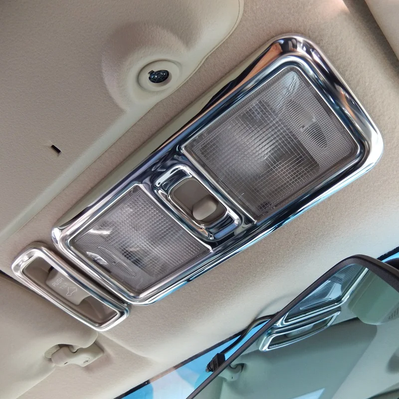

Front and rear ceiling roof reading light lamp trim cover frame for for Mitsubishi Pajero IV V80 Montero Limited Super Exceed