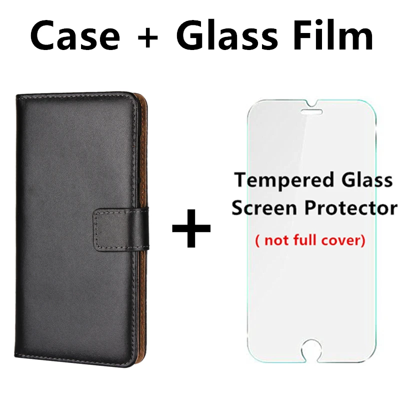 Case add Glass Film Премиум кожаный флип-чехол Роскошный чехол-портмоне для Motorola Moto G7 Play/G7 power/G7 Plus держатель для карт кобура чехол для телефона GG - Цвет: Case add Glass Film