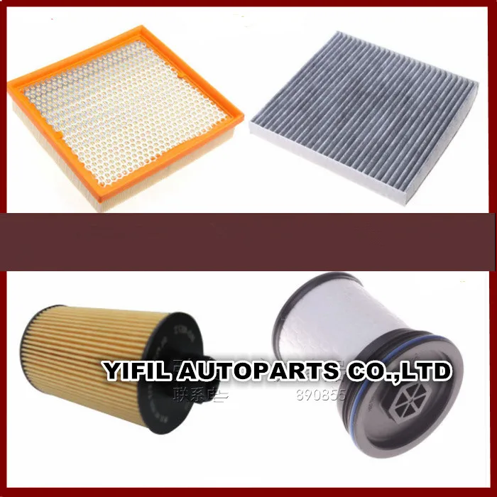 Воздушный фильтр для дизельного двигателя 4 шт./лот + салонный Масляный топливный