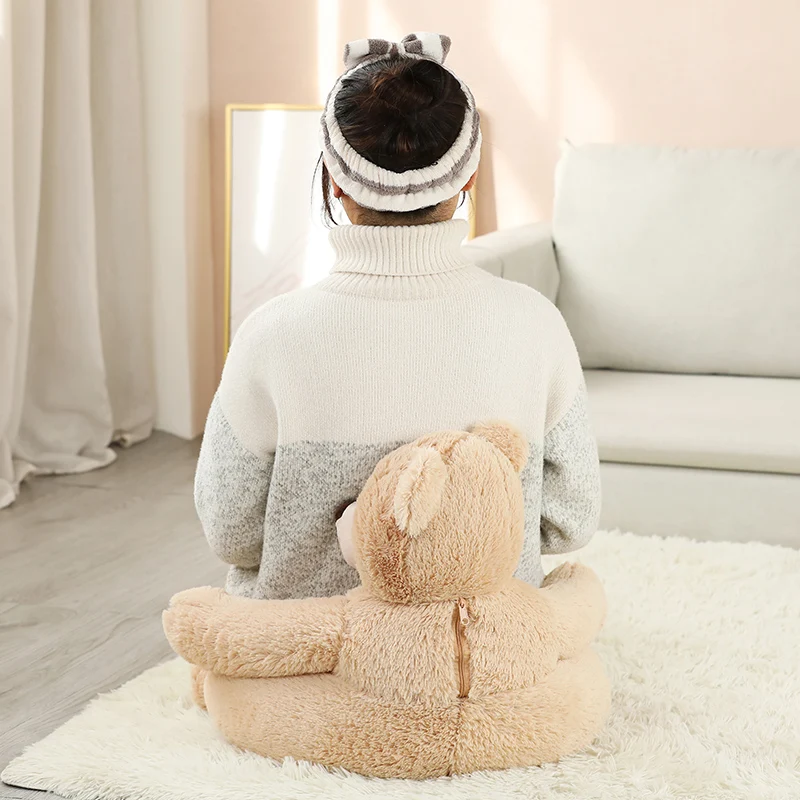 

50*50*45cm Cartoon Animals Sofa Plush Doll Soft Animal Fuzzy Unicorn Panda Dog Bear Stuffed Cushion Baby Toys Birthday Gift