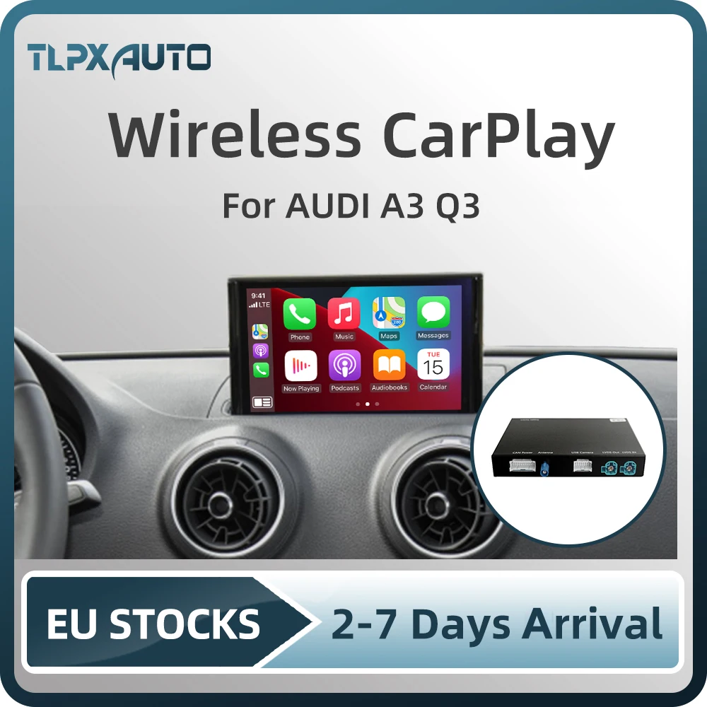 Беспроводная Автомобильная интерфейсная коробка Carplay MMI Android для AUDI A3 Q3