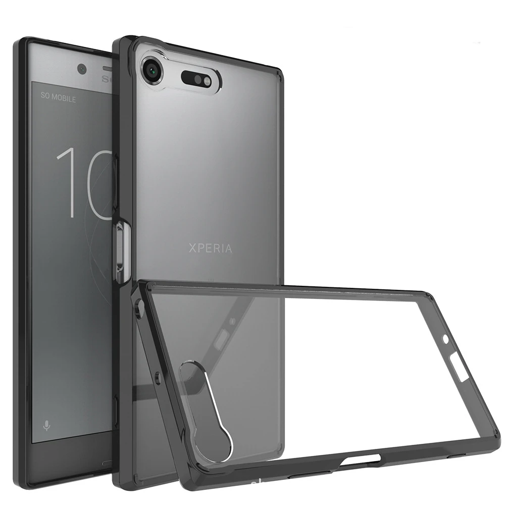 Для Sony Xperia XZ Premium / двойной корпус акриловый противоударный прозрачный пластик 5 46