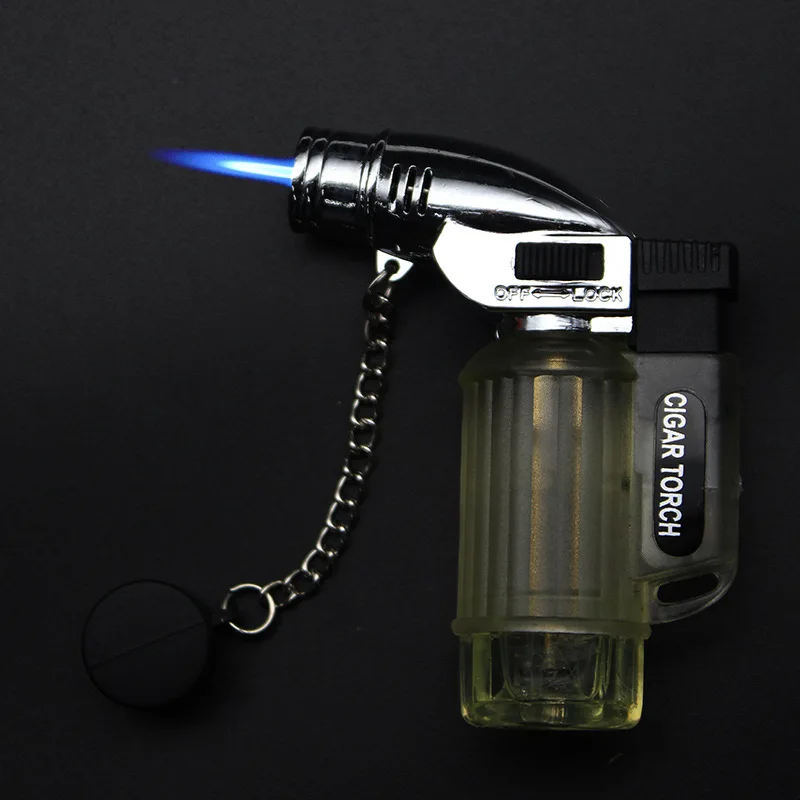 Мини бутановый струйный факел для сигарет защита от ветра зажигалка пластиковый