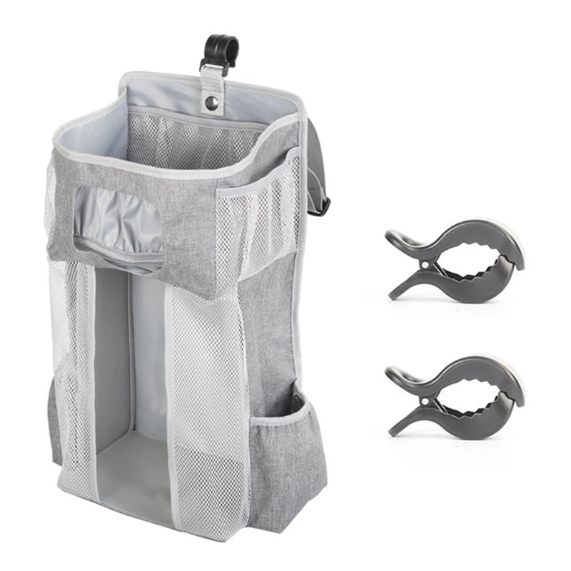 

Baby Storage Bag Baby Crib Organizer Hanging Bag for Baby Essentials Multi-purpose Newborn Bed Hanging Diaper Bag