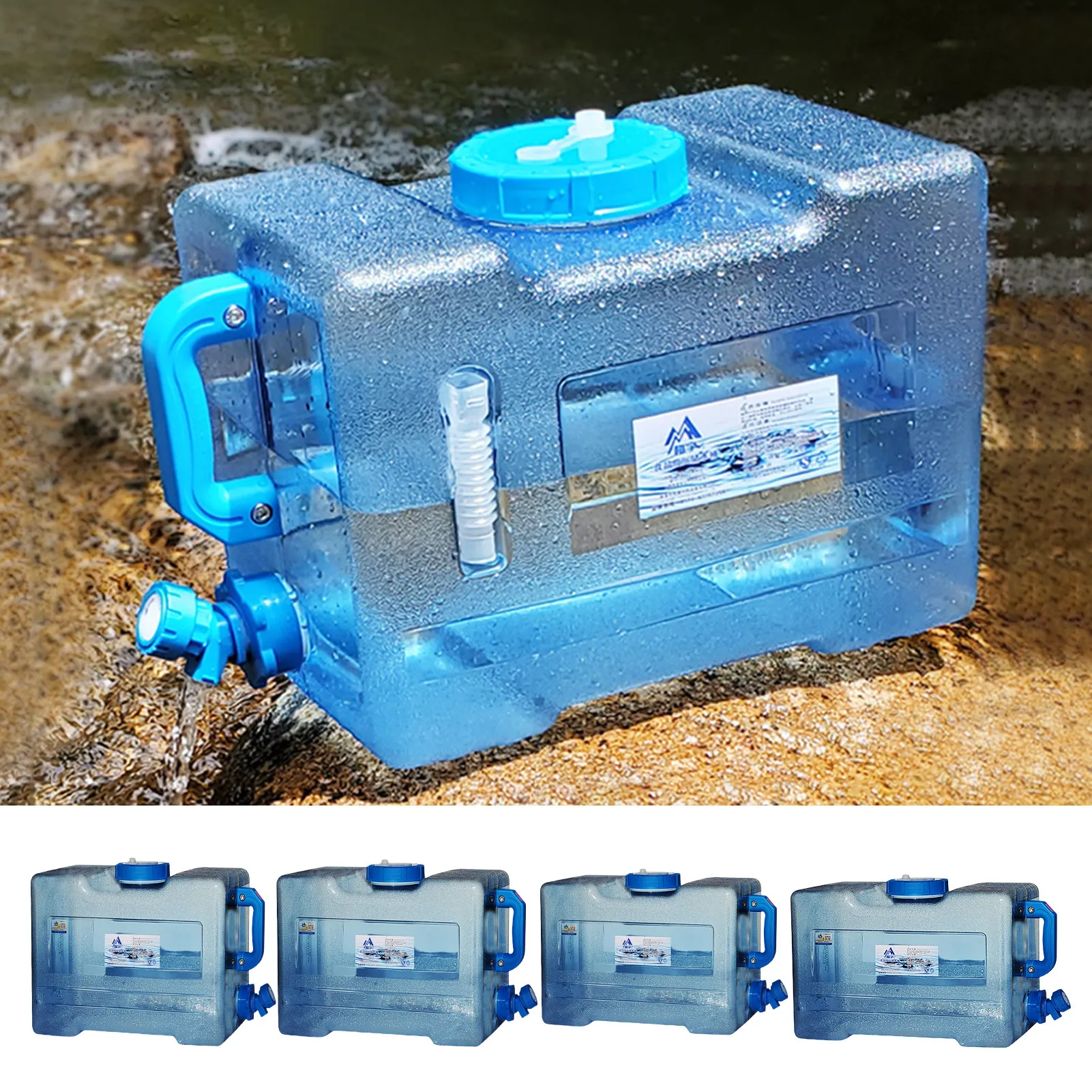 Резервуар для воды с краном утолщенный пищевой резервуар из поликарбоната