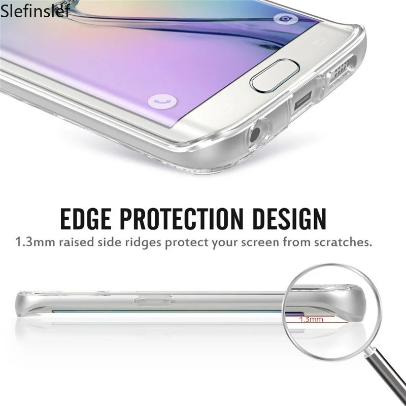 360 двойной силиконовый чехол для телефона Samsung Galaxy S6 S7 Edge S8 S9 Plus A5 A6 A8 A9 J4 J6 M10 M20 M30 A30