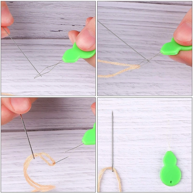 

37 Pieces Assorted Beading Needles Long Straight Beading Thread Needles Big Eye B36D