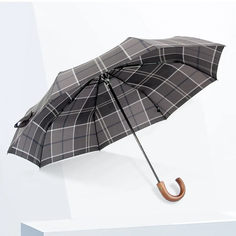 Складные деловые водонепроницаемые солнечные и дождливые Зонты Umdrella с